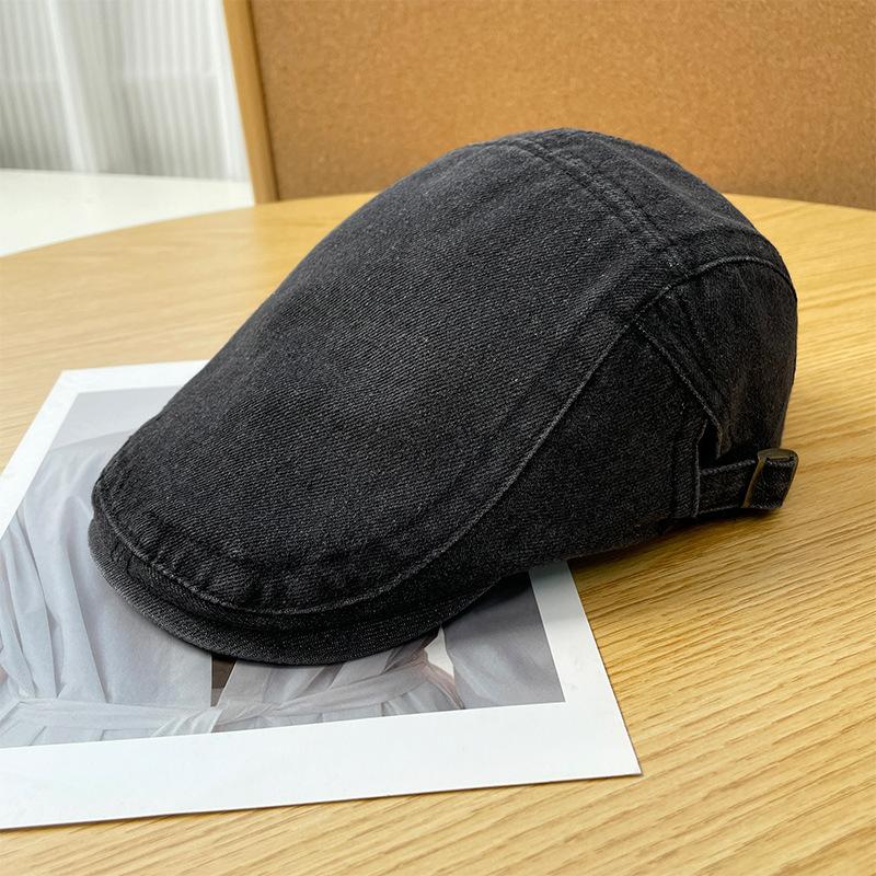 Blogger's Same British Style Newsboy Artist Hat Big Head Circumference Couple Trend Versatile Reversible Can Wear Duck Tongue Forward Hat