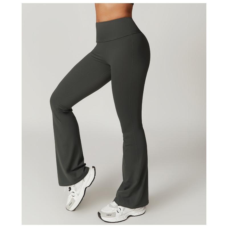 

Широкие обтягивающие брюки для йоги с высокой талией и эффектом похудения, повседневные спортивные штаны с расклешенной юбкой и микро-подтяжкой S