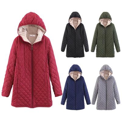Womens Long-Sleeve Zipper Front Hoode Warm Casual Raglan  Jacket With Pockets Coat Outwear