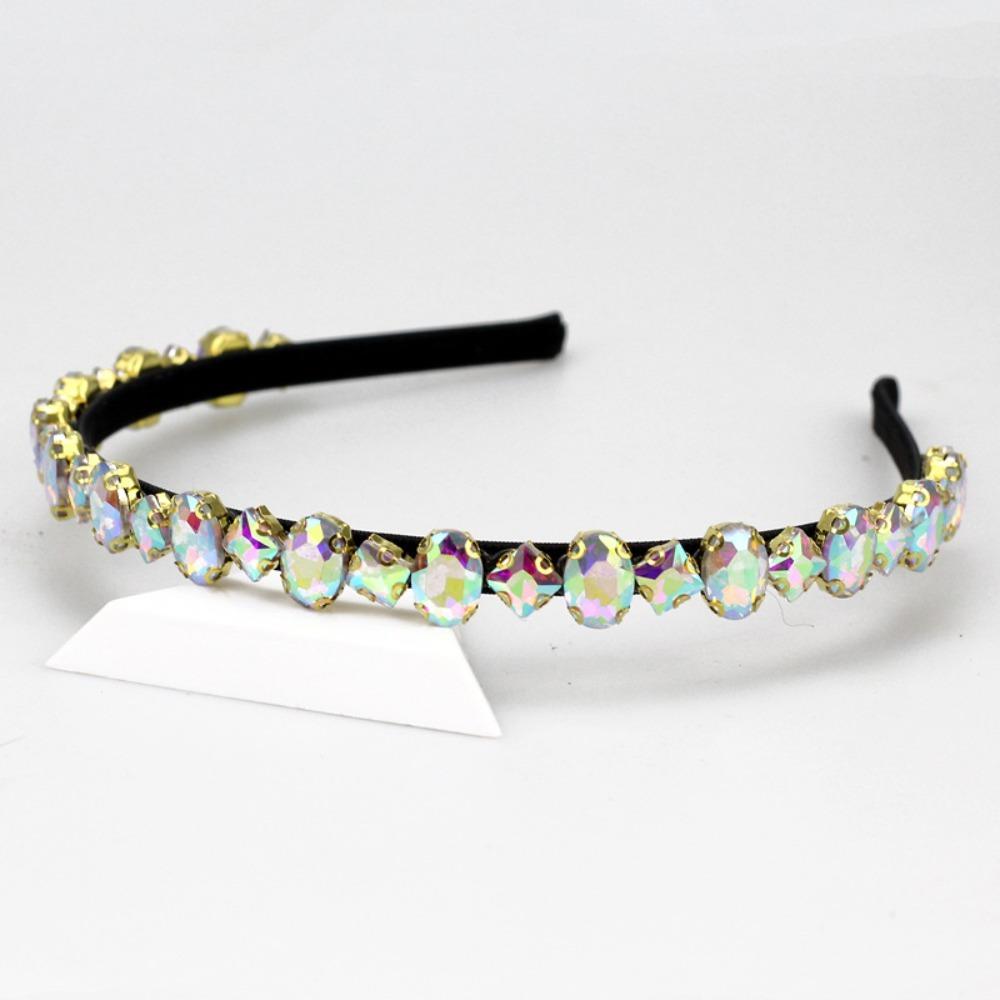 Non-Slip Sparkly Headband Crystal Bezel Crystal Hairbands Fashion Girls Hair Accessories  Wome