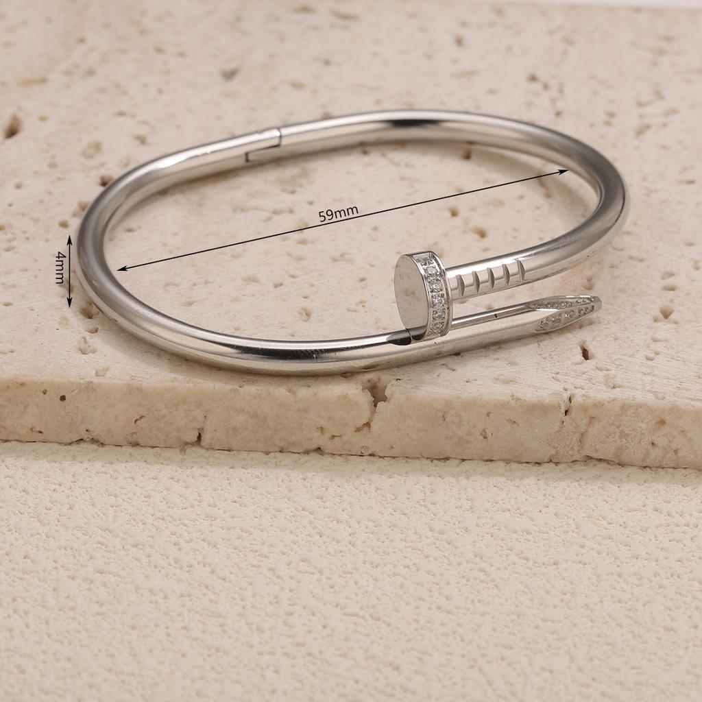 Luxury Vintage Titanium Steel Stainless Steel Women's Gold Bangles Wristwear Trendy Charm Jewelry Decoration Holiday Gifts
