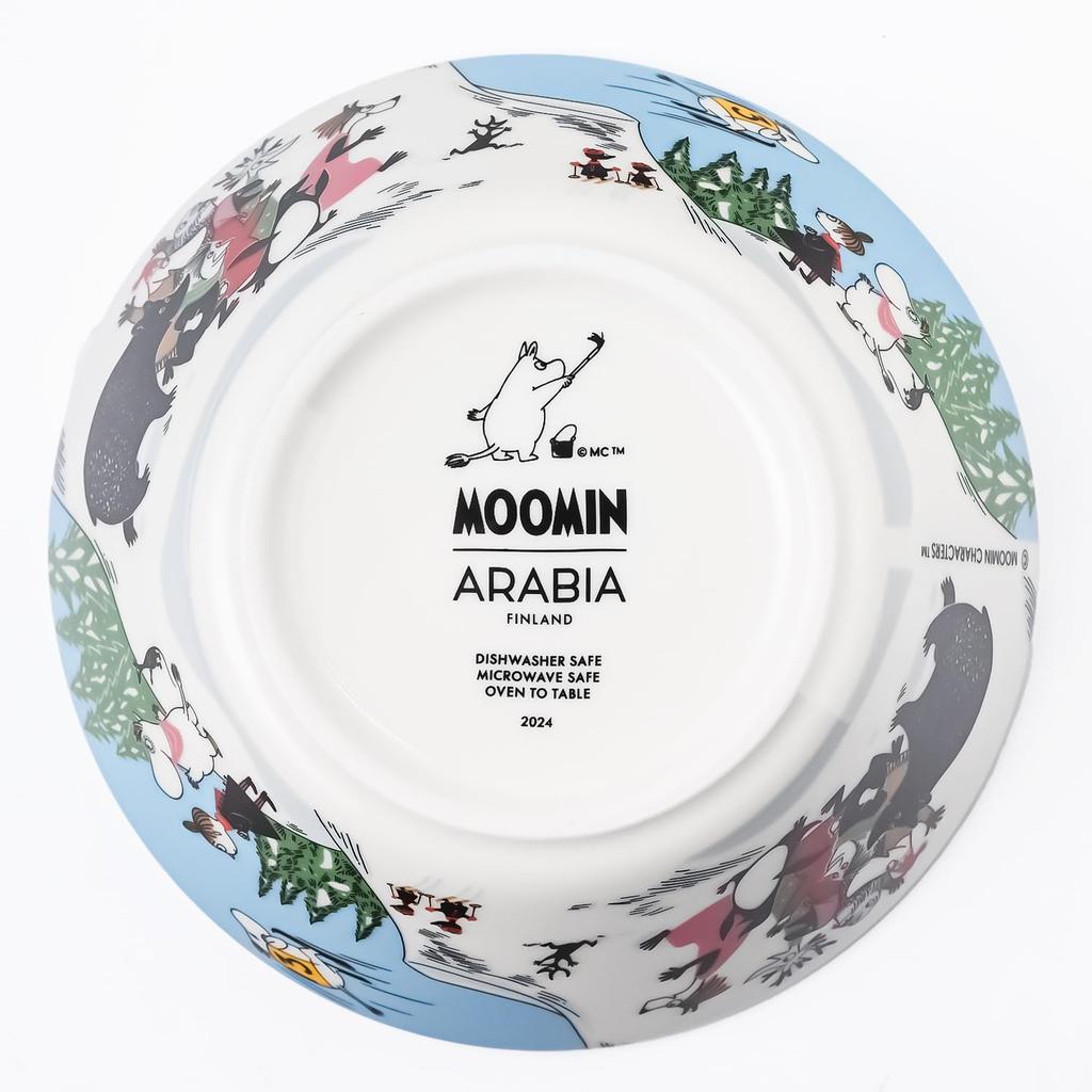 Arabia Moomin Collection Ski Jumping 1073521 Bowl, 15cm, [Used]