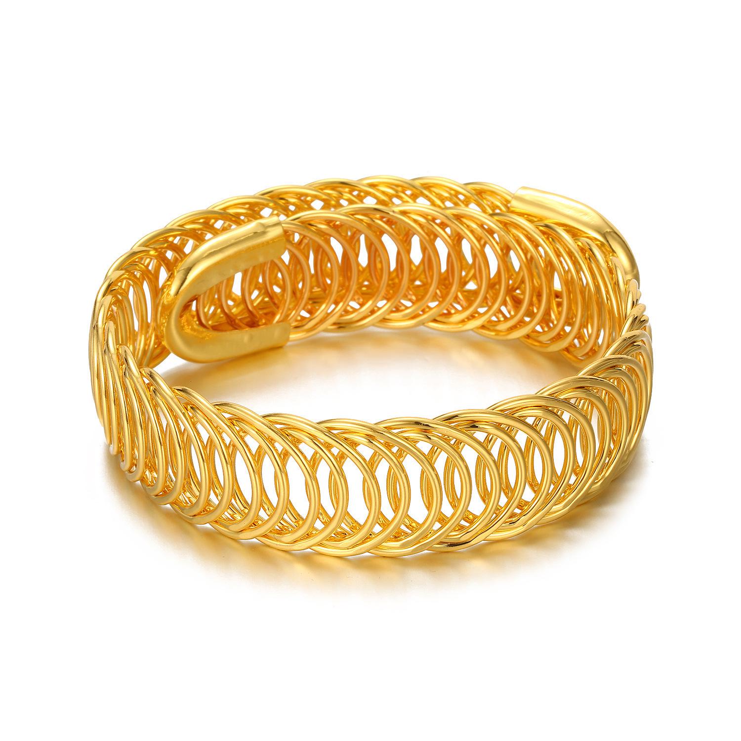 Men s Retro Woven Cowhide Bracelet - European  American Style