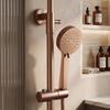 Rea Parot Brushed Copper Surface-Mounted Shower Set