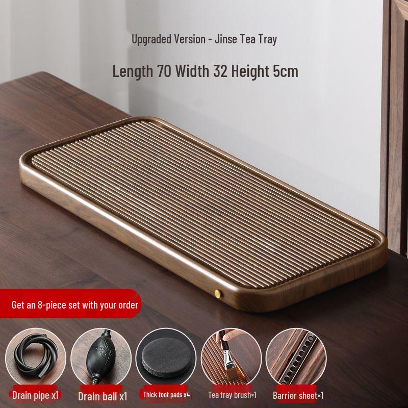 High-End Imitation Bakelite Tea Tray Set: Solid Wood and Bamboo Design for Home & Office Use, 2026 Edition.