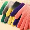 Gradient Color Touch Screen Mitten Cold-Proof Thicken Warm Gloves Winter Knitted Gloves  Driving