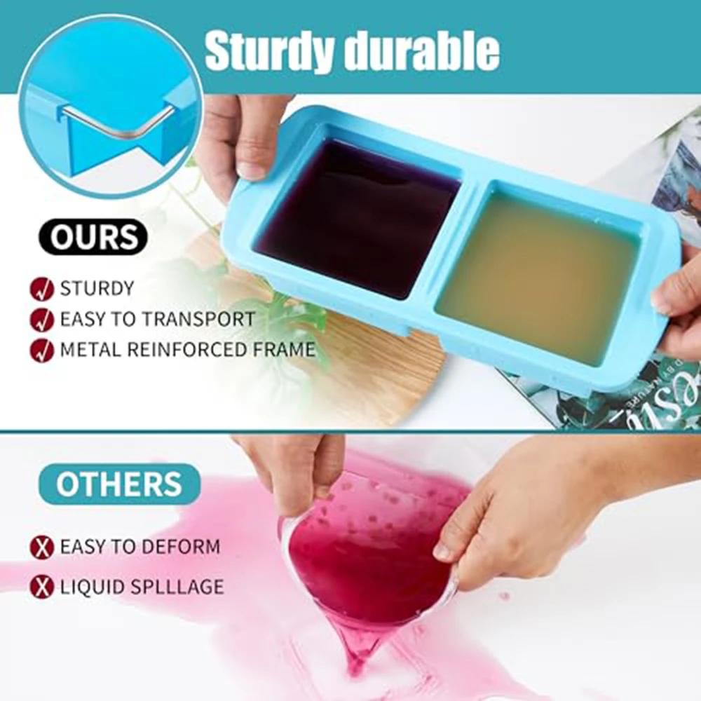 1 2 4 Cup Silicone Soup Freezer Container Lunch Storage Tray Cubes Moulds Set Microwave Safe with Lids