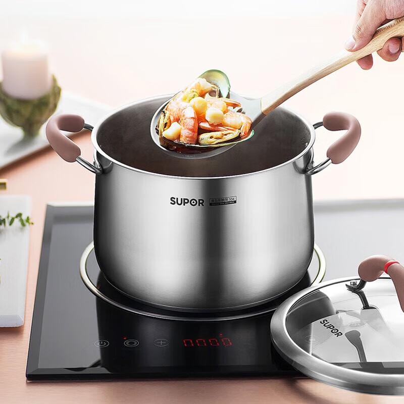 Casserole à soupe à fond composite en acier inoxydable 304 SUPOR