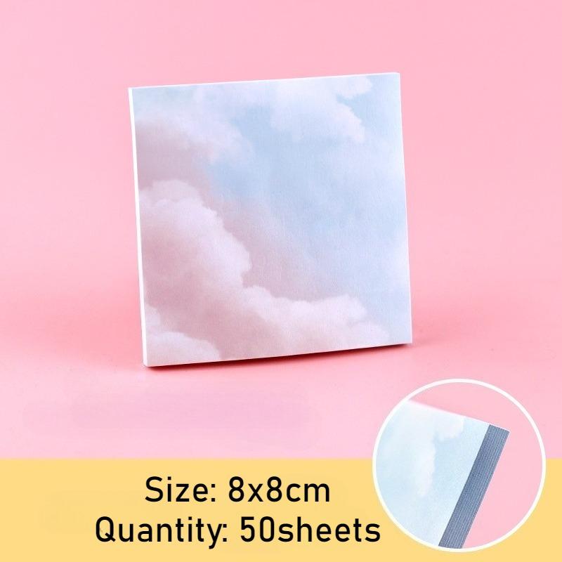 50 Sheets Colorful Starry Sky Stickers Sticky Notes and Stickers Leave A Message for Sticky Notes Student Office Stationery Supplies