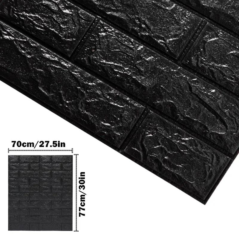 Decorative 3D Wall Stickers Peel and Stick Panel Adhesive Wallpaper Living Room Bathroom Kitchen Bedroom Decor Home Decoration