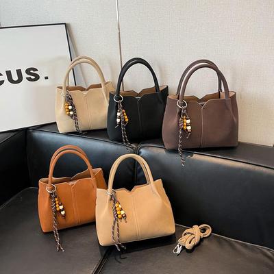 Damen-Eimerbeutel im koreanischen Stil: Herbsttrend 2025, Große Kapazität, High-End Schulter- & Umhänge-Pendler-Tasche