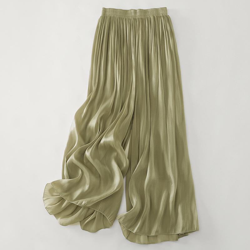 Pantalon-jupe large rétro chatoyant et coloré pour femmes