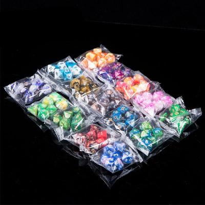 7 Teile/los Harz Facetten Würfel D & D D4 D6 D8 D10 D % D12 D20 Polyhedral TRPG Spiele brettspiel Würfel