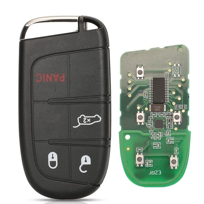 Aftermarket Smart Remote Key 433mhz 4A Keyless for Jeep Renegade Compass C-CUV Trailhawk SIP22 M3N-40821302 68250335AB