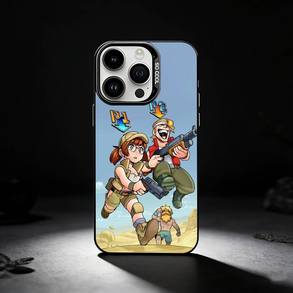 

M-Metal-I S-Slug Game Phone Case For iPhone 17,16,15,14,13,12,11 Plus,Pro Max,XS,Colored silver phone case iPhone15plus