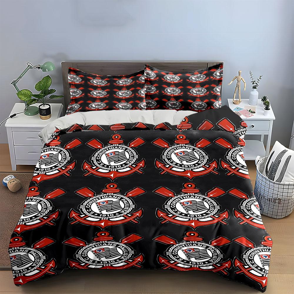 "Corinthians Logo Bedding Set" Bedding Duvet Cover Set Duvet Cover Pillowcases (1 * Duvet Cover 2 * Pillowcases, without duvet insert)