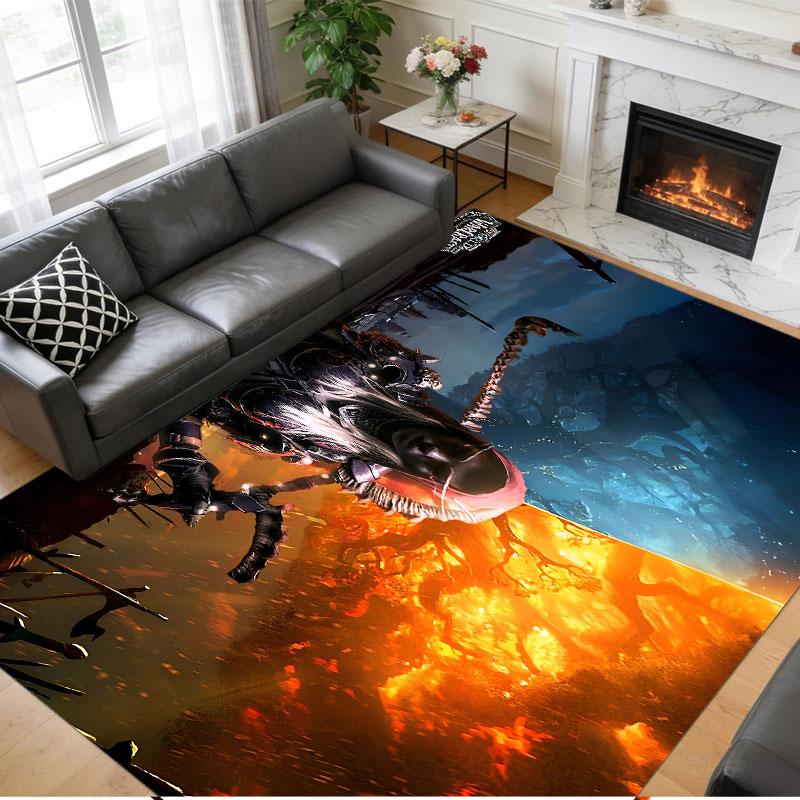 Crystal Velvet Rug Soft Non Slip Indoor Floor Mat Home DecorWorld of Warcraft