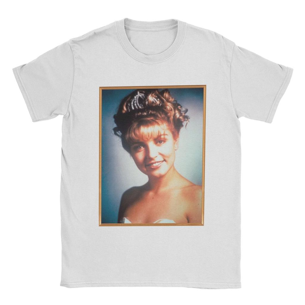 Twin Peaks Laura Palmer Rosy Glow High School Portrait Men T Shirt Novelty Tees Round Neck T-Shirts Cotton Gift Idea Clothes