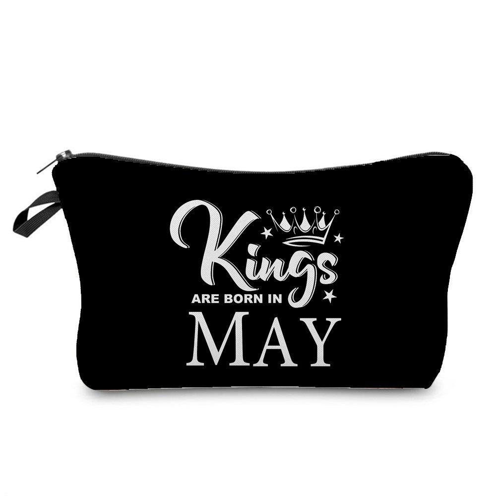 Women English Crown Print Cosmetic Bag Toiletries Organize Travel Storage Case 6767