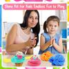 15 Pack Scented Fluffy Butter Slime Kit for Girls Ages 8-12, Ice Cream Slime Kit, Cute DIY Slime Set Toys for Toddler Kids Girls 4-6, Cake Butter