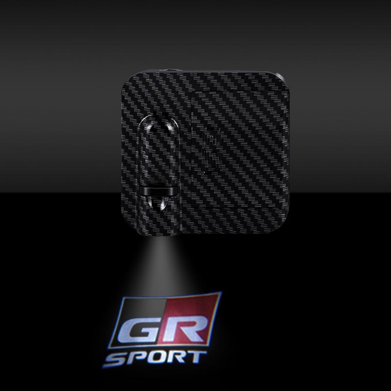 For Toyota GR Logo TRD GR Sport C-HR RAV4 Camry Corolla 86 Highlander Car HD Door Welcome Light Led Projector Lamp 1/2PCS