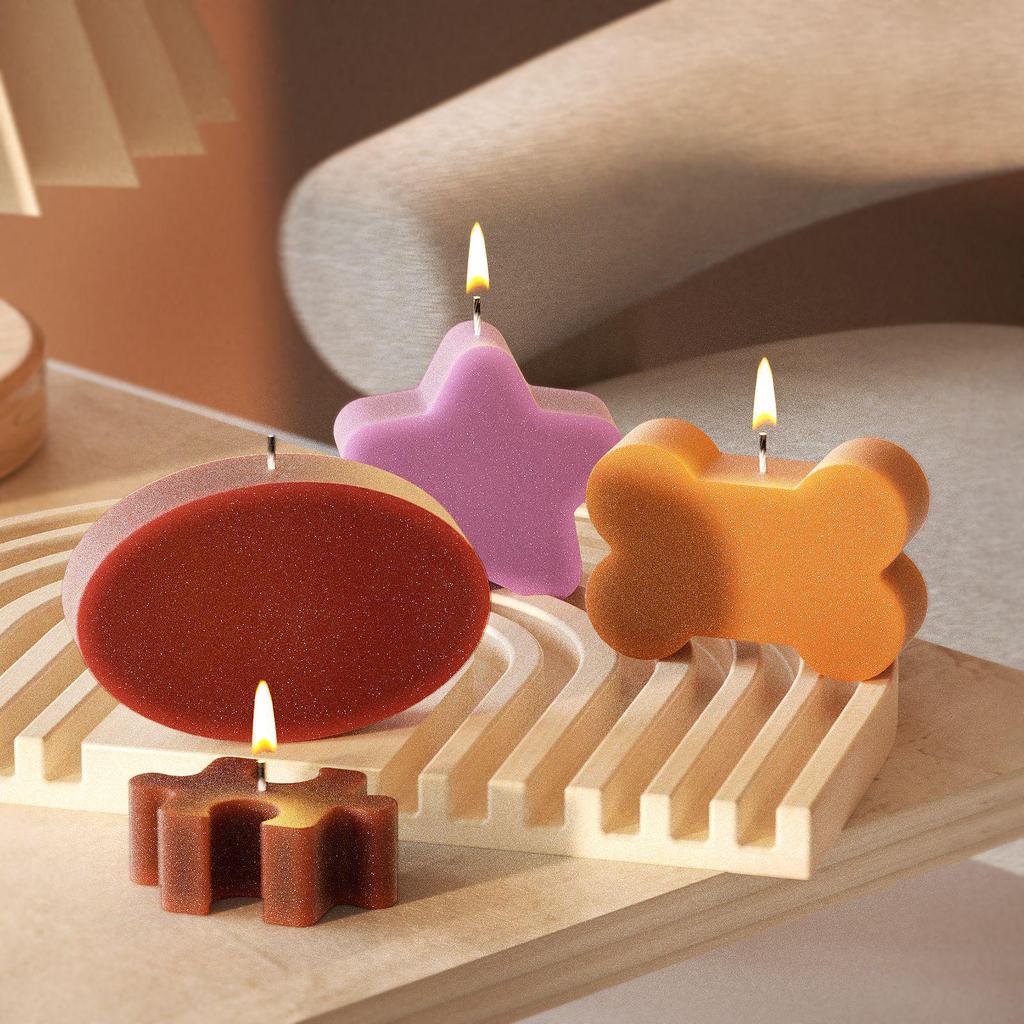 DIY Silicone Mold for Epoxy: Oval, Bone, Puzzle, Star, Square, Rectangular, Candle, Stone, Soap, Diffuser