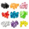 10 Stück/Los Farbe Transparent Harz Herz Anhänger Perlen Bonbon Farbe Charms für Schmuckherstellung DIY Halskette Ohrringe Zubehör