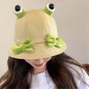 Unisex Frog Shape Bucket Hat Wide Brim Outdoor Summer Spring Foldable Fisherman Hat Sunproof Gifts for Girlfriend