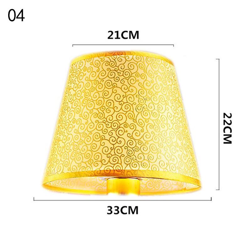 European Retro Style Table Lampshades PVC Sheepskin Fabric Floor Lamp Shade Bedroom Bedside Home Decor Wall Lamp Shell Cover