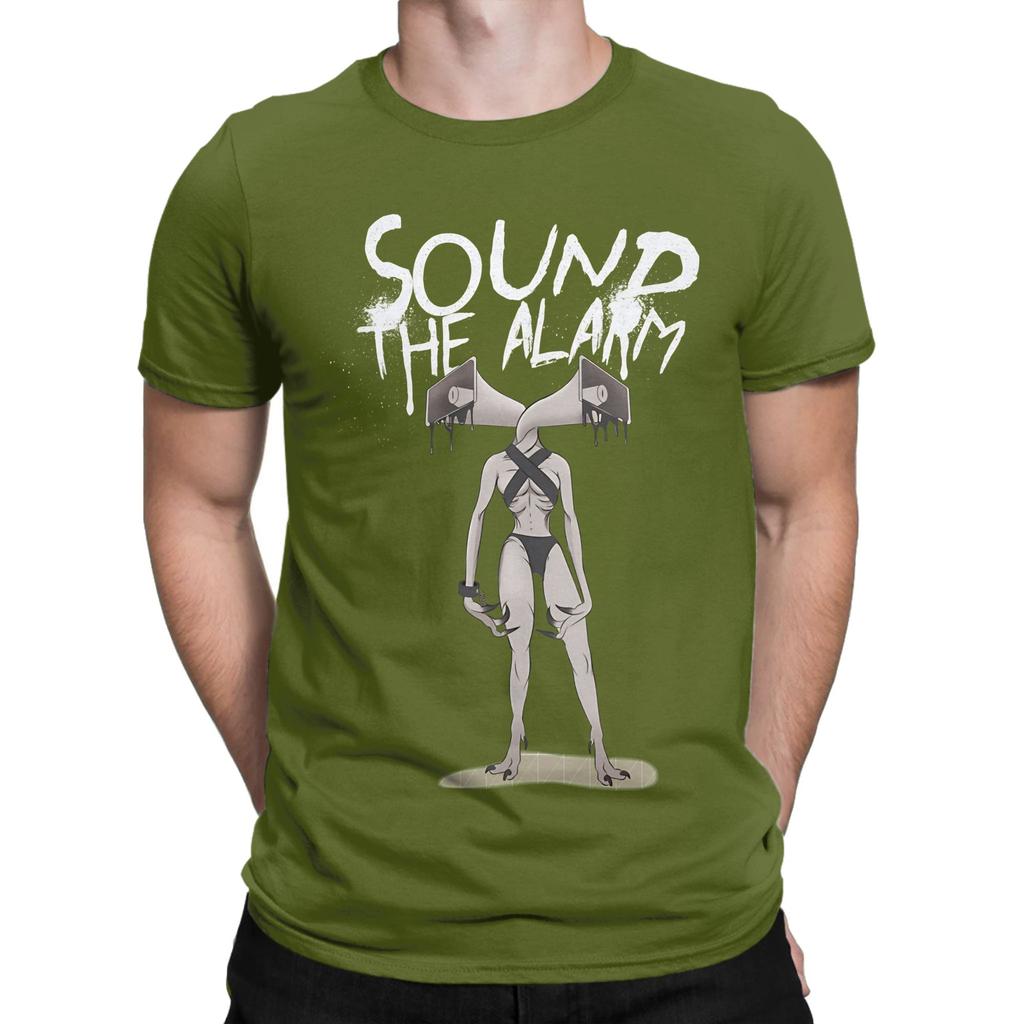 Sound The Alarm Funny 100 Cotton Tshirt Siren Head Tees Tops For Unisex