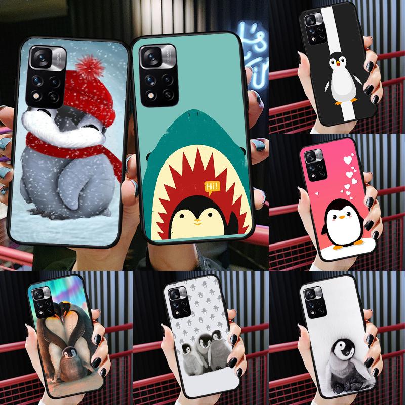 Penguin Case For Redmi 10 10A 10C 9 9A 9T 9C 12C For Redmi Note 12 11 Pro 10 Pro 8 9 Pro 10S 11S Cover