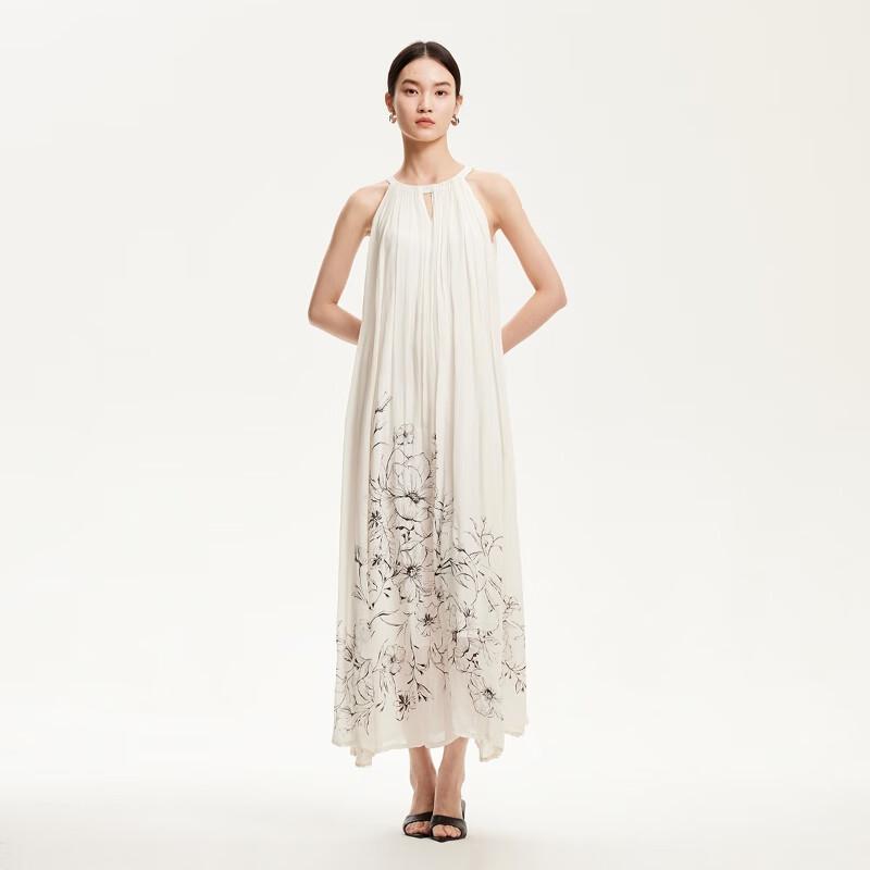 Veromoda Women's Printed Halter Neck Resort Maxi Dress