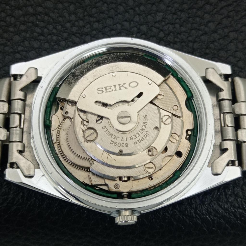 JAPAN VINTAGE REFURBISHED SEIKO 5 AUTOMATIC 6309A MENS WHITE WATCH A442496-1