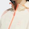 Adidas Neo Vibe Collective Windbreaker With Color Block Design And Hood Women Outerwear Rock-Layer Sandstorm IA6724