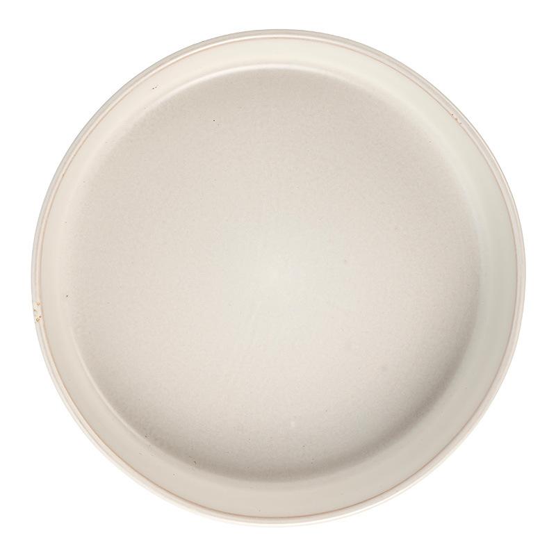 Deep Plate Household Ceramic Plate Japanese Good-Looking Dinner Plate Dish Plate Round Large Plate Restaurant Hotel Salad Plate Arrangement