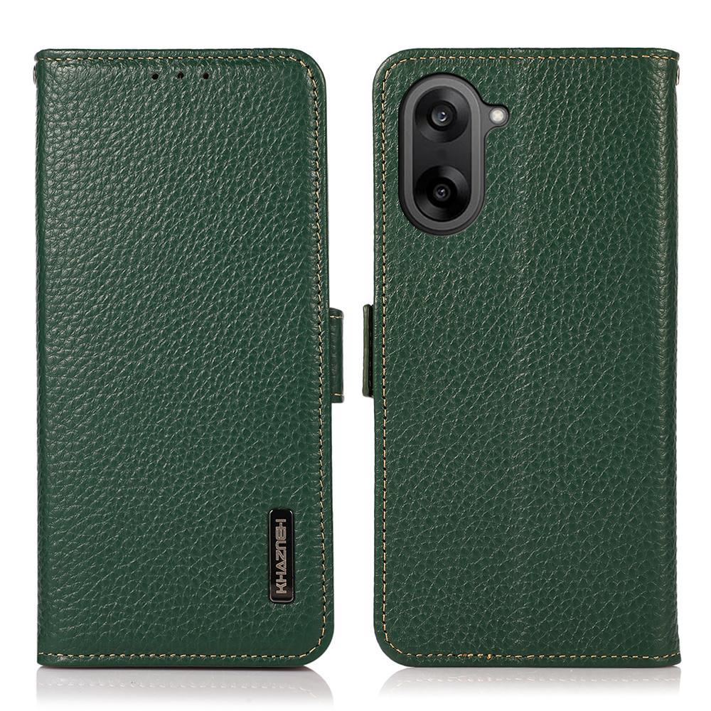 For OnePlus Nord CE5 5G Phone Case Genuine Cow Leather Cover RFID Blocking