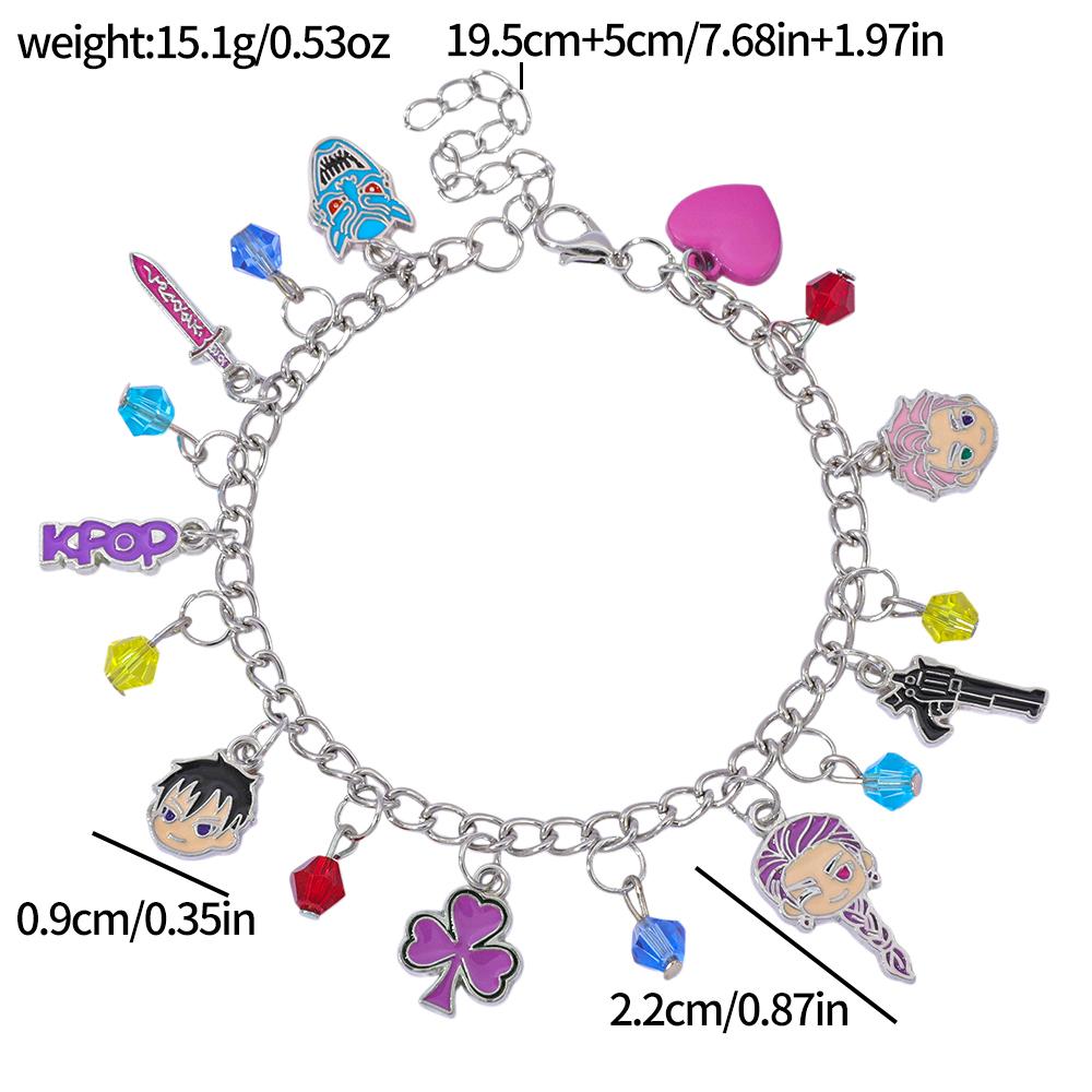 Bracelet Rumi Zoey Mira Crow Tiger Cartoon Anime Bracelet Girl Cute Fashion Accessories Ideal Valentine's Day Gift