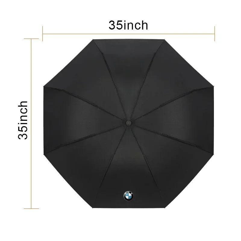 2025 Hot Car Styling Car Portable Folding Automatic Three Folding Umbrella Sunshade For BMW M X1 X3 X4 X5 E46 E90 F20 E60 E39 F1