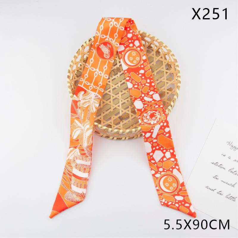 Versatile Vintage Silk Scarf: Hair Tie, Headband, Bag Accessory