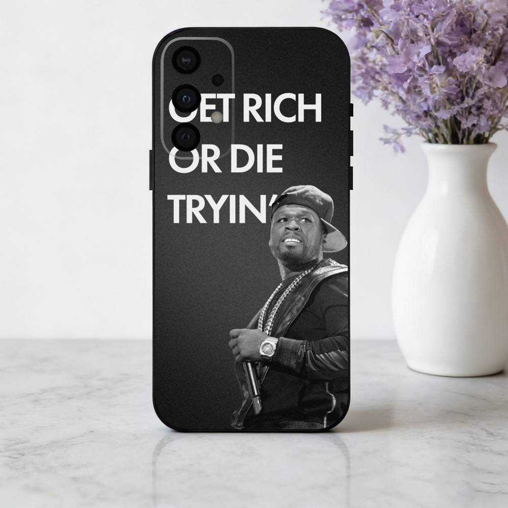 H-hardcore rapper 50 C-Cent singer Phone Case For Samsung Galaxy A73,A72,A71,A70,A53,A52,A51,Others Soft Black Cover