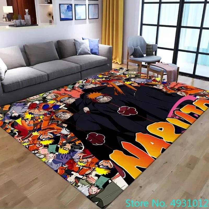Anime Hot Uzumaki Naruto Love Rug Carpet Living Room Bedroom Bedside Soft Comfortable Children Kids Anti Slip Floor Mat