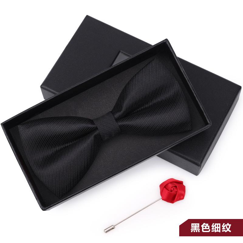 Bow Tie Men'S Wedding Groom Best Man Red Suit Shirt British Brothers Korean Bow Women'S Gift Box