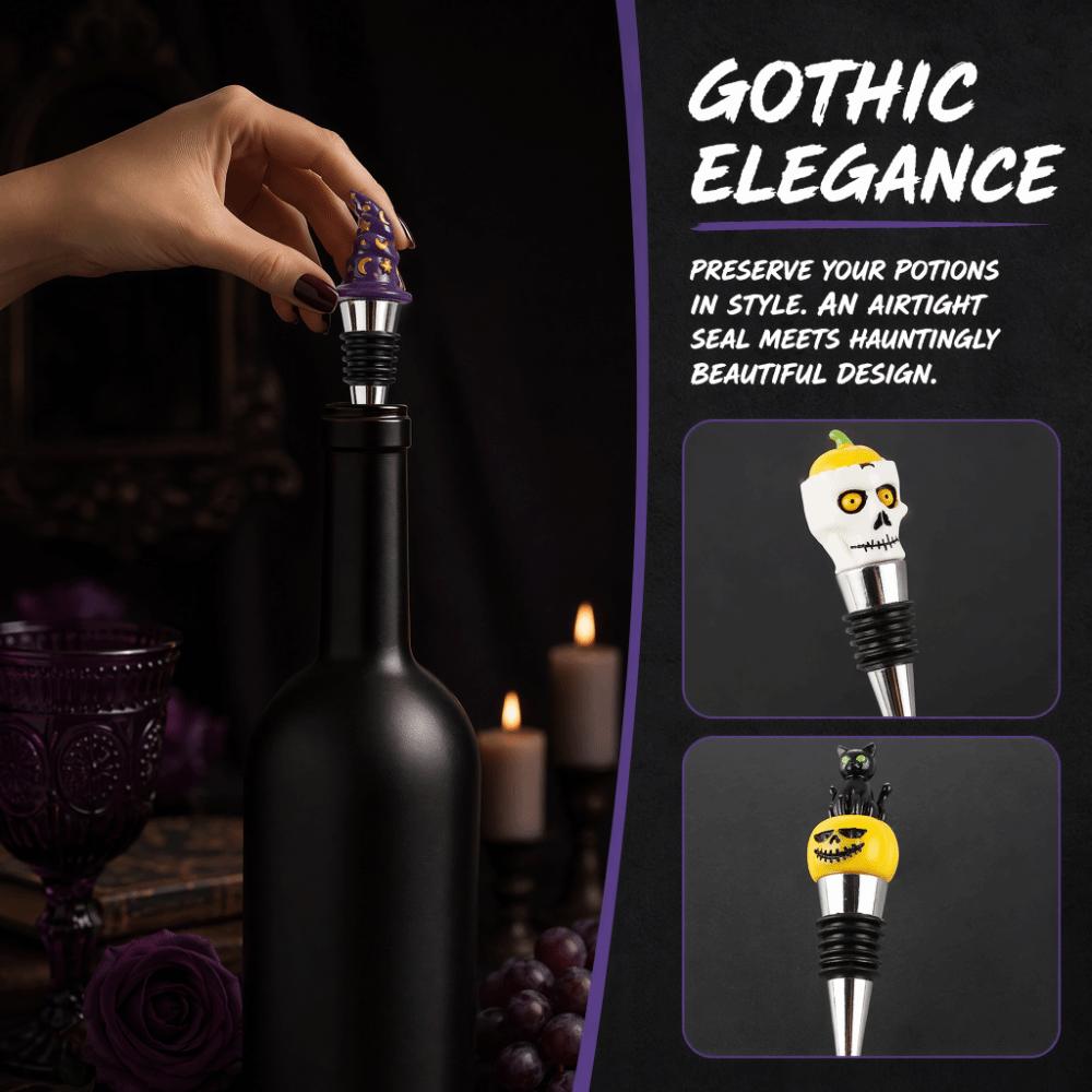 4PCS Reusable Wine Stopper Aluminum Alloy Resin Bottle Plug Beverage Bottle Wine Bottle