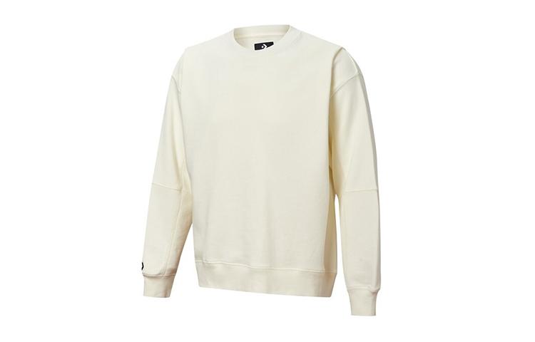Converse Sweatshirts Unisex White Crew Neck Moderate Regular 10020755-A03 ||||