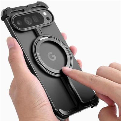 Husă de telefon Magsafe cu cadru metalic de lux pentru Google Pixel 8 9 Pro XL 9pro Cadru din aliaj de aluminiu fără margini Suport magnetic Capac rezistent la șocuri