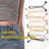 4Pcs Multi-Purpose Polished Iron Garment Clips, Secure Fastening & Stylish Decorative Accessory