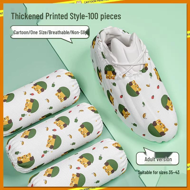 Reusable Non-Woven Indoor Overshoes: Durable and Slip-On for Students and Guests