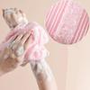 1 Stück Peeling-Waschlappen Rückenbürste für Dusche Silberionen Multifunktions-Schaumbadetuch Ultralange Peeling-Tücher