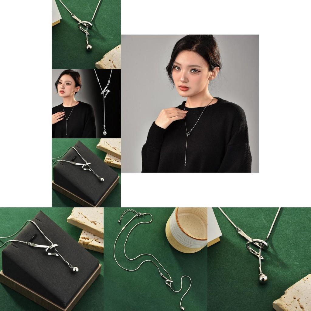 Stylish Titanium Snake Choker Necklace For Women Fashion Accessories 2024 Fall