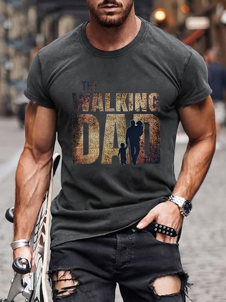 Men's Graphic Design Crew Neck T-shirt, Casual Comfy Tees Tshirts For Summer, Men's Clothing Tops For Daily Vacation Resorts